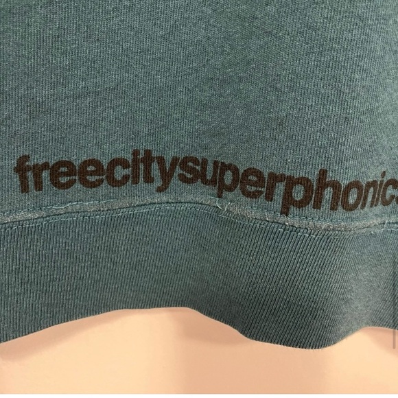 🔥Free City You + Me Exploded Life Nature Love Crew Neck Sweatshirt Teal S🔥 - Picture 11 of 16